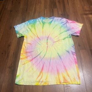 Multicolor Tie-Dye Short Sleeve Tee